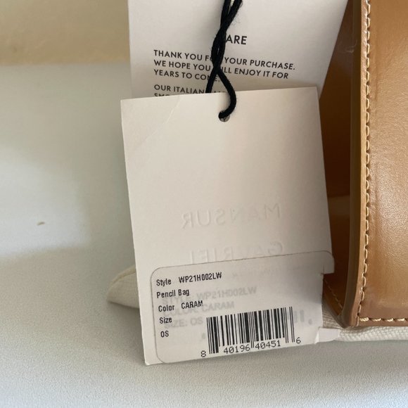 Women’s Pencil Case Leather Shoulder Bag-Caramel - Picture 2 of 9